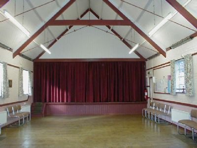 Inside War Memorial Hall, Downley