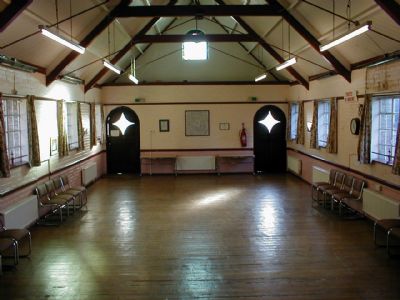 Inside War Memorial Hall, Downley